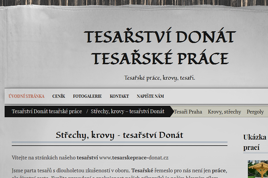 tesařství Děčín